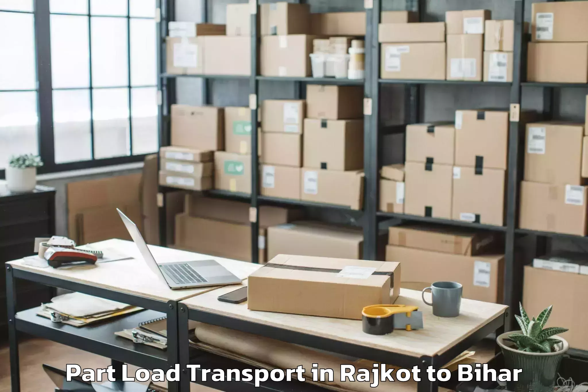 Trusted Rajkot to Pandarak Part Load Transport